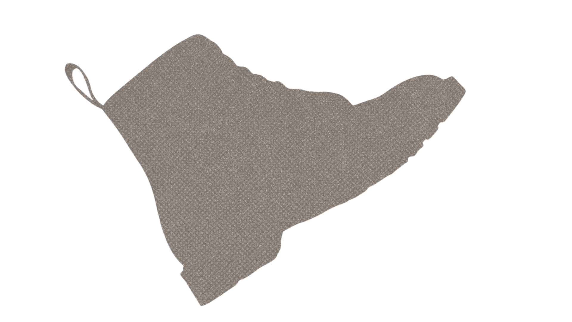 Illustration featuring a combat boot